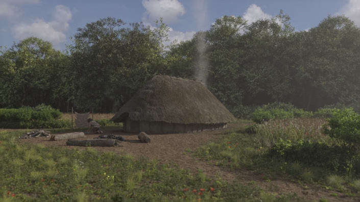 Reconstructie Hazendonk boerderij